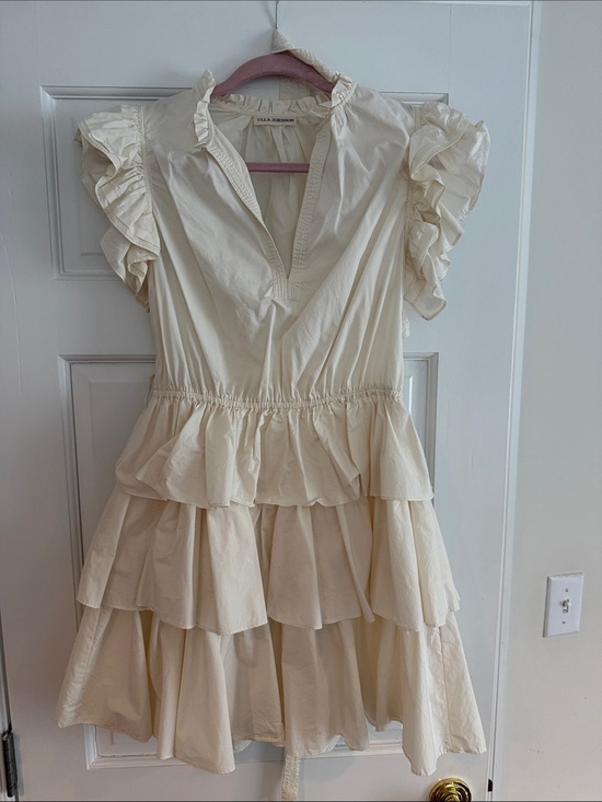 Ulla Johnson Dresses & Skirts - Ulla Johnson Cream Tiered Ruffle Mini Dress